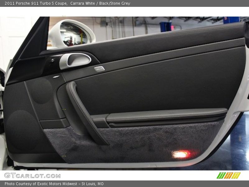 Carrara White / Black/Stone Grey 2011 Porsche 911 Turbo S Coupe