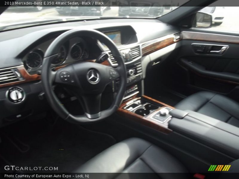 Black / Black 2010 Mercedes-Benz E 350 4Matic Sedan