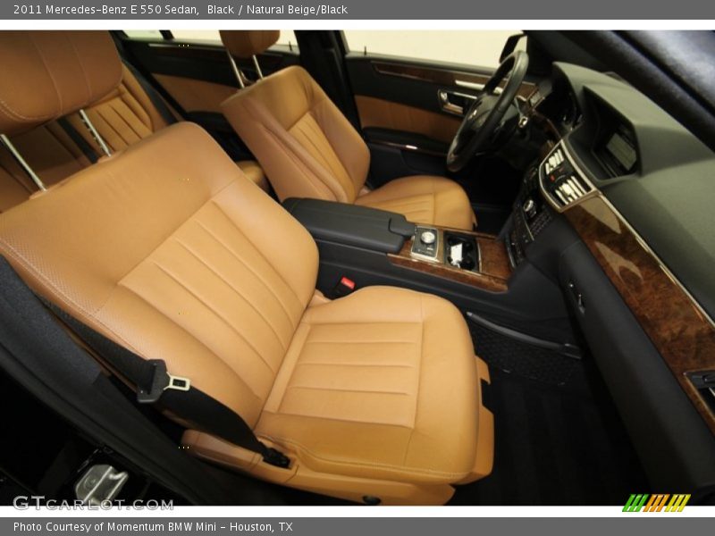 Black / Natural Beige/Black 2011 Mercedes-Benz E 550 Sedan