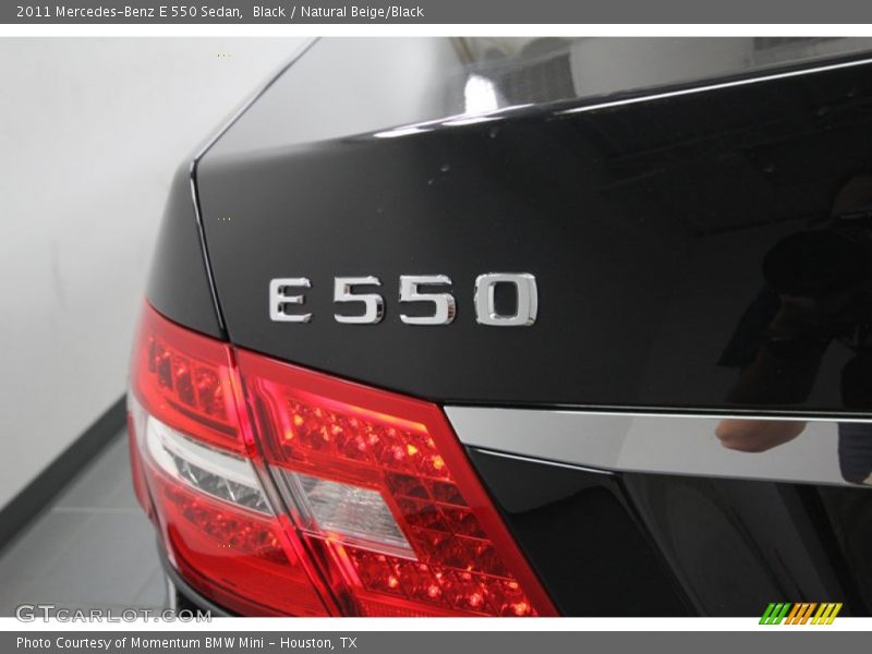 Black / Natural Beige/Black 2011 Mercedes-Benz E 550 Sedan