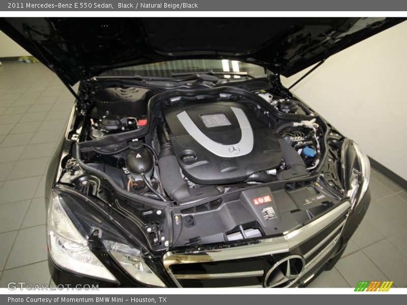 Black / Natural Beige/Black 2011 Mercedes-Benz E 550 Sedan
