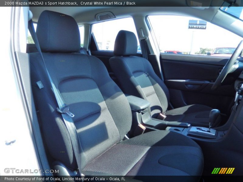 Crystal White Pearl Mica / Black 2008 Mazda MAZDA3 s Sport Hatchback