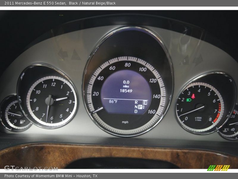Black / Natural Beige/Black 2011 Mercedes-Benz E 550 Sedan