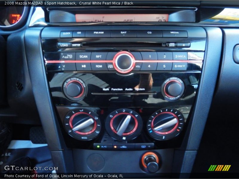 Crystal White Pearl Mica / Black 2008 Mazda MAZDA3 s Sport Hatchback