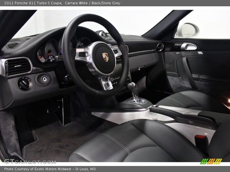 Black/Stone Grey Interior - 2011 911 Turbo S Coupe 