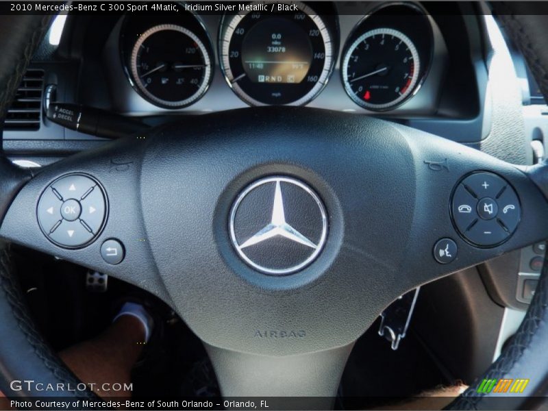 Iridium Silver Metallic / Black 2010 Mercedes-Benz C 300 Sport 4Matic