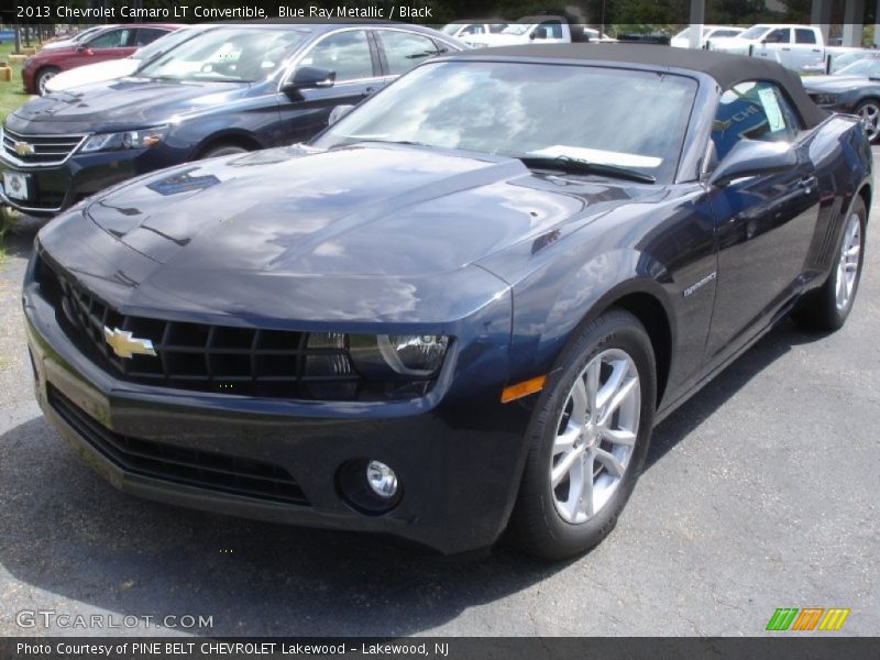 Blue Ray Metallic / Black 2013 Chevrolet Camaro LT Convertible