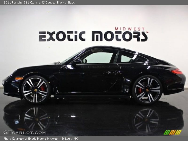 Black / Black 2011 Porsche 911 Carrera 4S Coupe