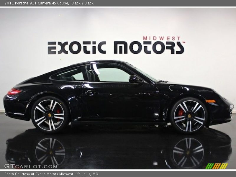 Black / Black 2011 Porsche 911 Carrera 4S Coupe