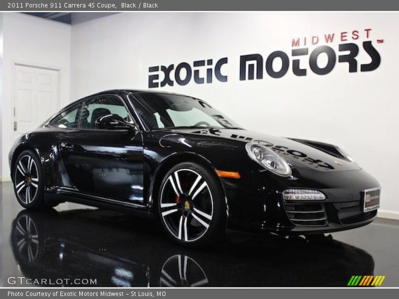 Black / Black 2011 Porsche 911 Carrera 4S Coupe
