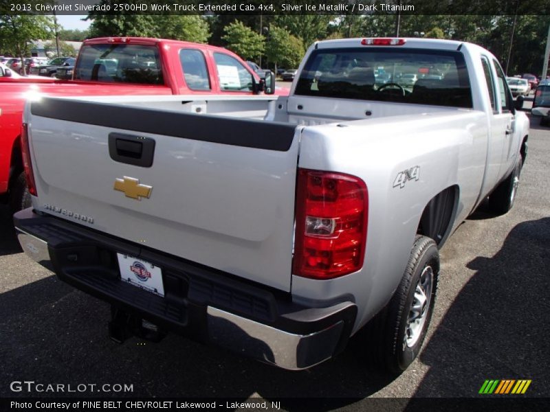 Silver Ice Metallic / Dark Titanium 2013 Chevrolet Silverado 2500HD Work Truck Extended Cab 4x4