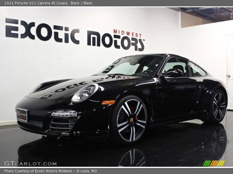 Black / Black 2011 Porsche 911 Carrera 4S Coupe