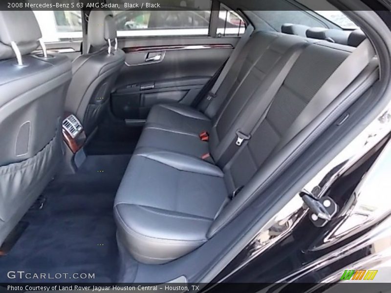 Rear Seat of 2008 S 63 AMG Sedan