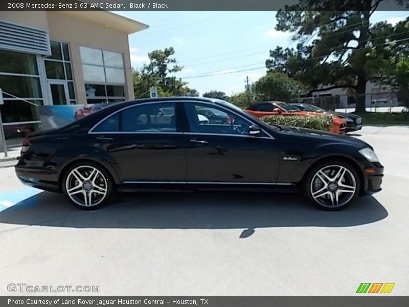 Black / Black 2008 Mercedes-Benz S 63 AMG Sedan