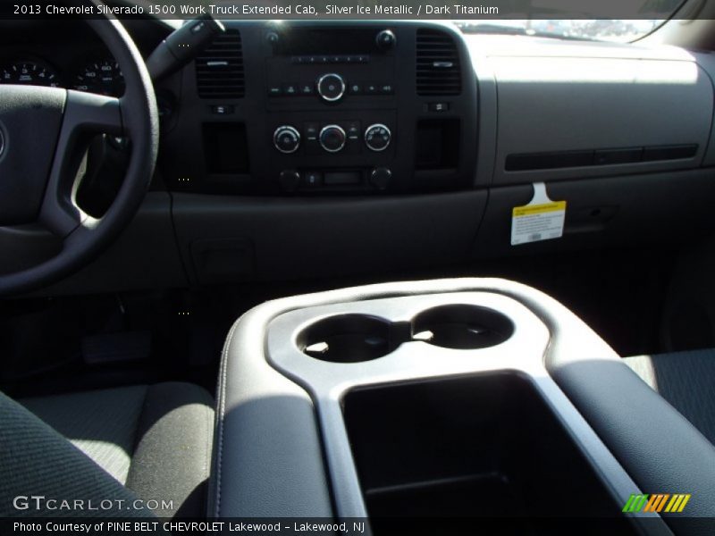 Silver Ice Metallic / Dark Titanium 2013 Chevrolet Silverado 1500 Work Truck Extended Cab