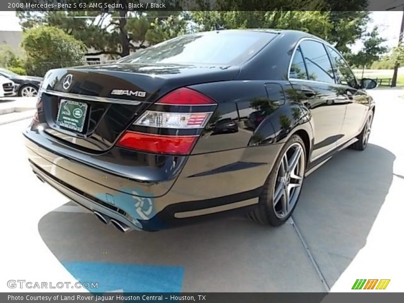 Black / Black 2008 Mercedes-Benz S 63 AMG Sedan