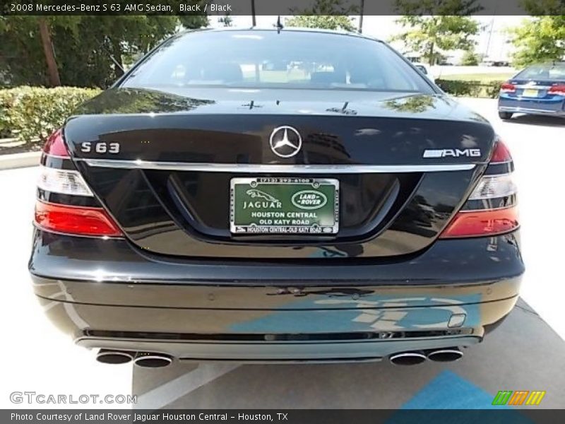 Black / Black 2008 Mercedes-Benz S 63 AMG Sedan
