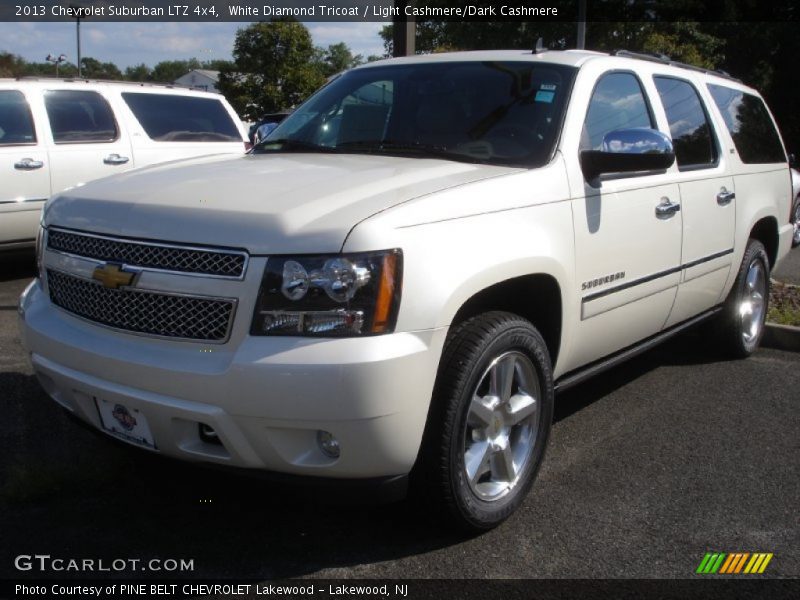 White Diamond Tricoat / Light Cashmere/Dark Cashmere 2013 Chevrolet Suburban LTZ 4x4