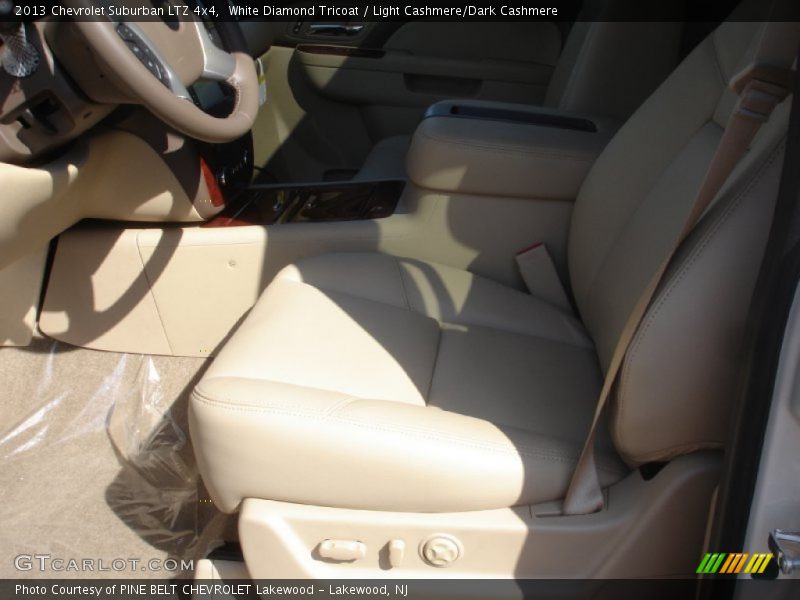 White Diamond Tricoat / Light Cashmere/Dark Cashmere 2013 Chevrolet Suburban LTZ 4x4