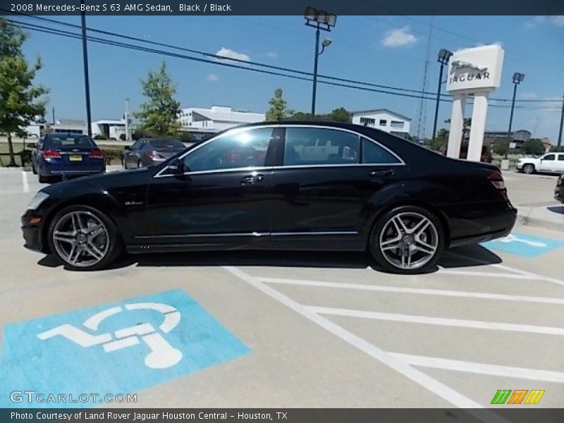 Black / Black 2008 Mercedes-Benz S 63 AMG Sedan