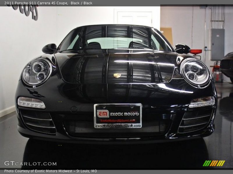 Black / Black 2011 Porsche 911 Carrera 4S Coupe