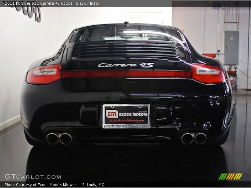 Black / Black 2011 Porsche 911 Carrera 4S Coupe