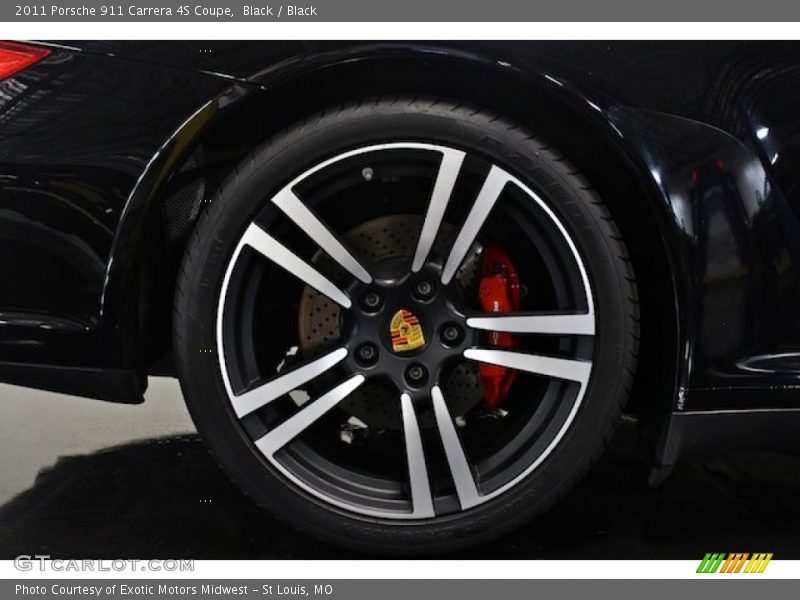 Black / Black 2011 Porsche 911 Carrera 4S Coupe