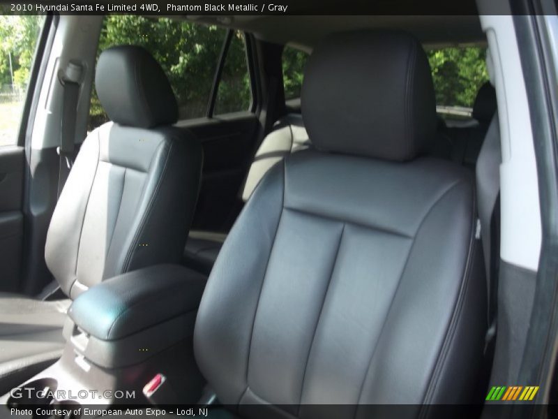 Phantom Black Metallic / Gray 2010 Hyundai Santa Fe Limited 4WD