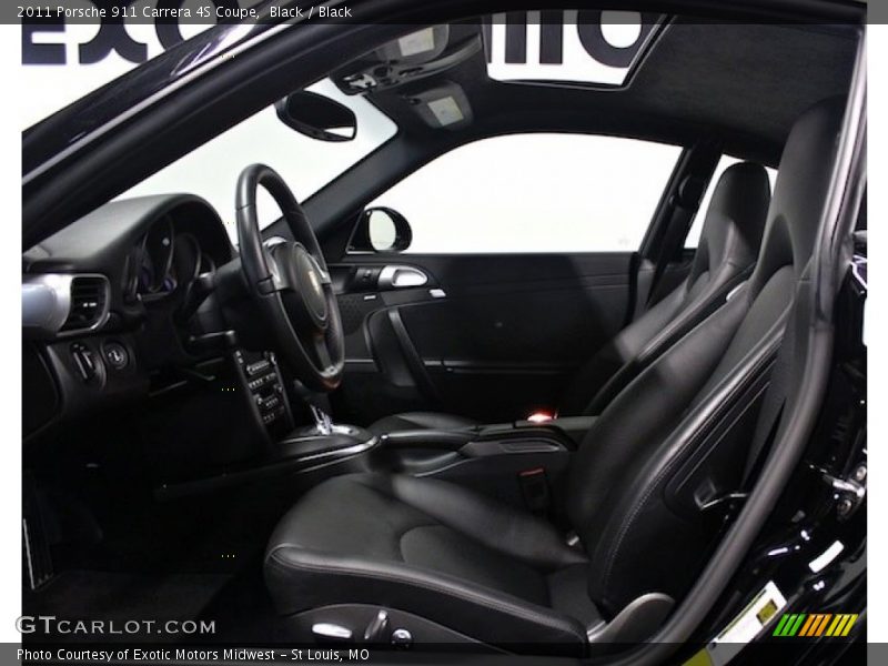 Black / Black 2011 Porsche 911 Carrera 4S Coupe