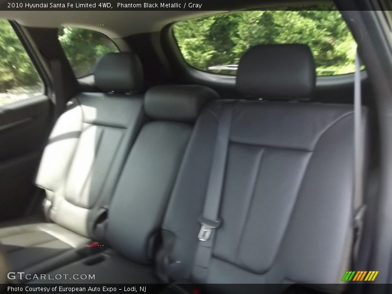 Phantom Black Metallic / Gray 2010 Hyundai Santa Fe Limited 4WD
