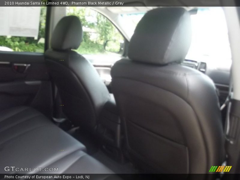 Phantom Black Metallic / Gray 2010 Hyundai Santa Fe Limited 4WD