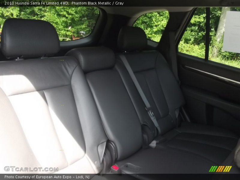 Phantom Black Metallic / Gray 2010 Hyundai Santa Fe Limited 4WD