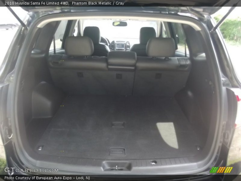 Phantom Black Metallic / Gray 2010 Hyundai Santa Fe Limited 4WD