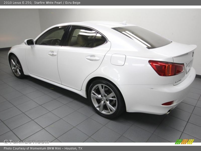 Starfire White Pearl / Ecru Beige 2010 Lexus IS 250