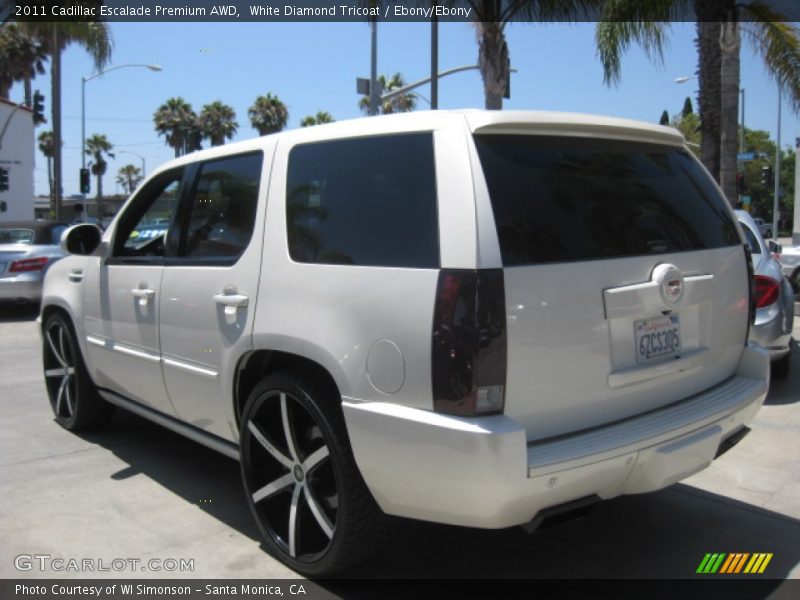 White Diamond Tricoat / Ebony/Ebony 2011 Cadillac Escalade Premium AWD