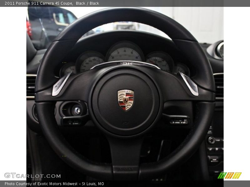 Black / Black 2011 Porsche 911 Carrera 4S Coupe