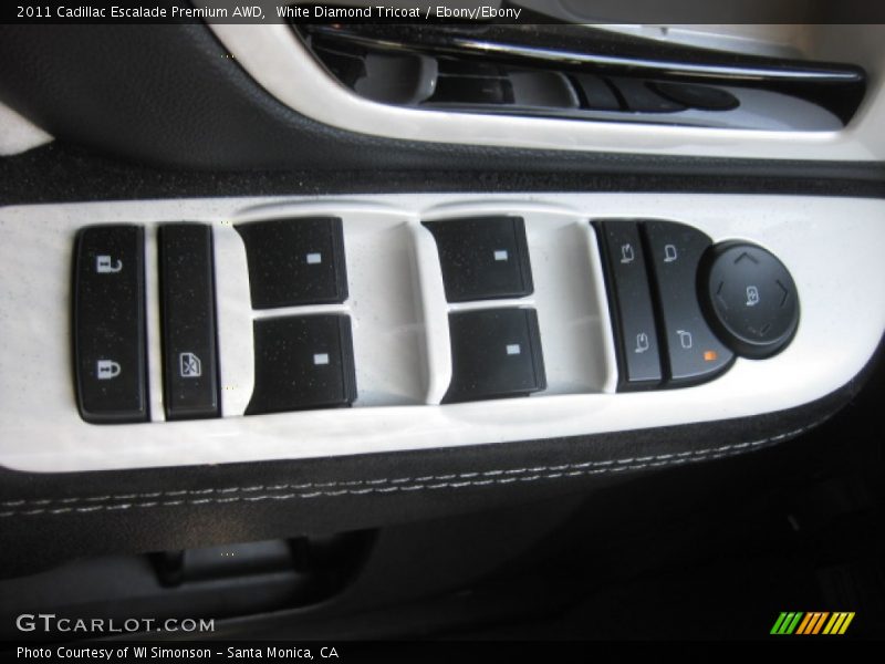 White Diamond Tricoat / Ebony/Ebony 2011 Cadillac Escalade Premium AWD
