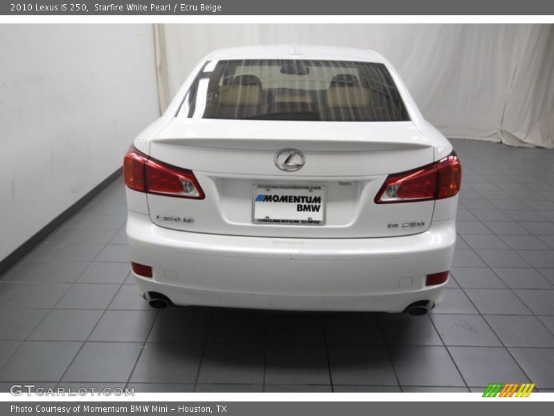 Starfire White Pearl / Ecru Beige 2010 Lexus IS 250