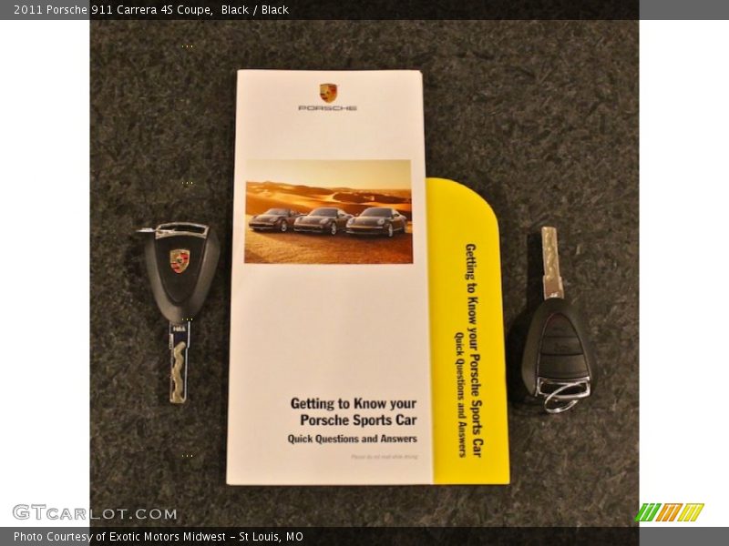 Black / Black 2011 Porsche 911 Carrera 4S Coupe