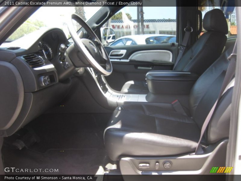 White Diamond Tricoat / Ebony/Ebony 2011 Cadillac Escalade Premium AWD