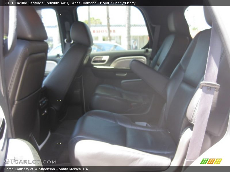 White Diamond Tricoat / Ebony/Ebony 2011 Cadillac Escalade Premium AWD