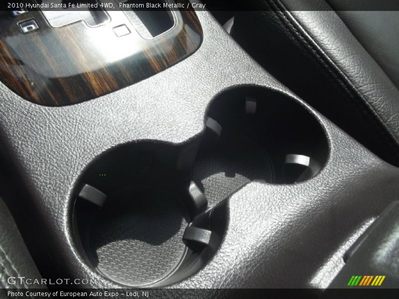 Phantom Black Metallic / Gray 2010 Hyundai Santa Fe Limited 4WD