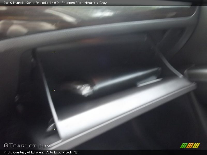 Phantom Black Metallic / Gray 2010 Hyundai Santa Fe Limited 4WD