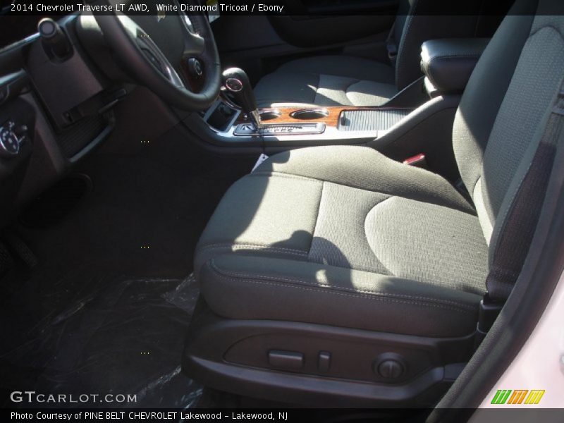 White Diamond Tricoat / Ebony 2014 Chevrolet Traverse LT AWD
