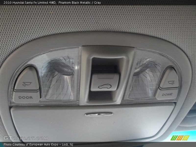 Phantom Black Metallic / Gray 2010 Hyundai Santa Fe Limited 4WD