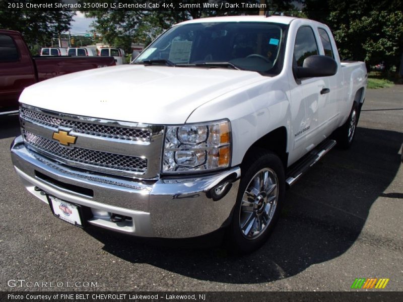 Summit White / Dark Titanium 2013 Chevrolet Silverado 2500HD LS Extended Cab 4x4
