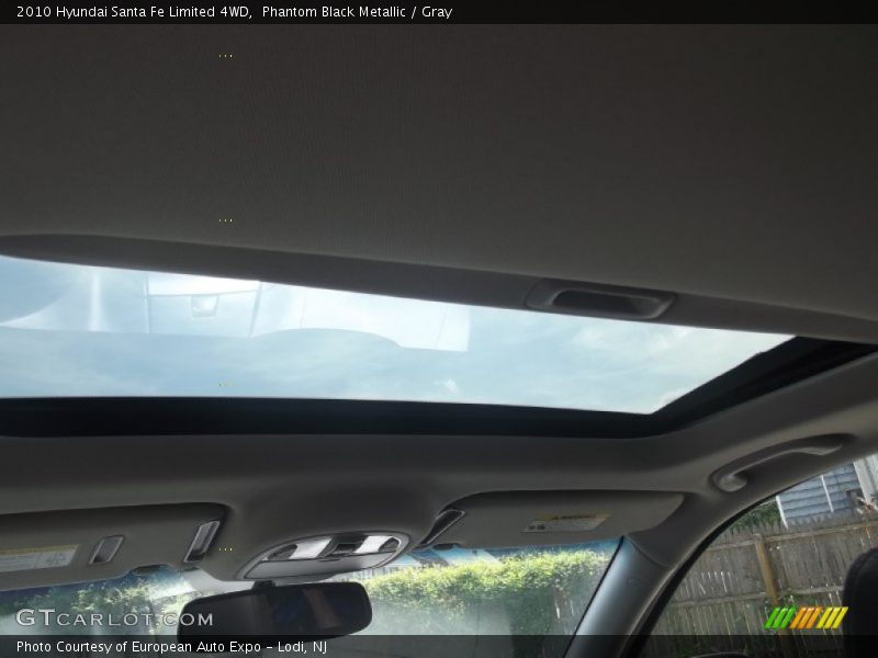 Phantom Black Metallic / Gray 2010 Hyundai Santa Fe Limited 4WD