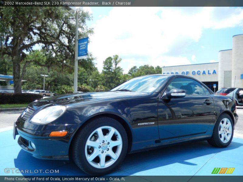 Black / Charcoal 2002 Mercedes-Benz SLK 230 Kompressor Roadster