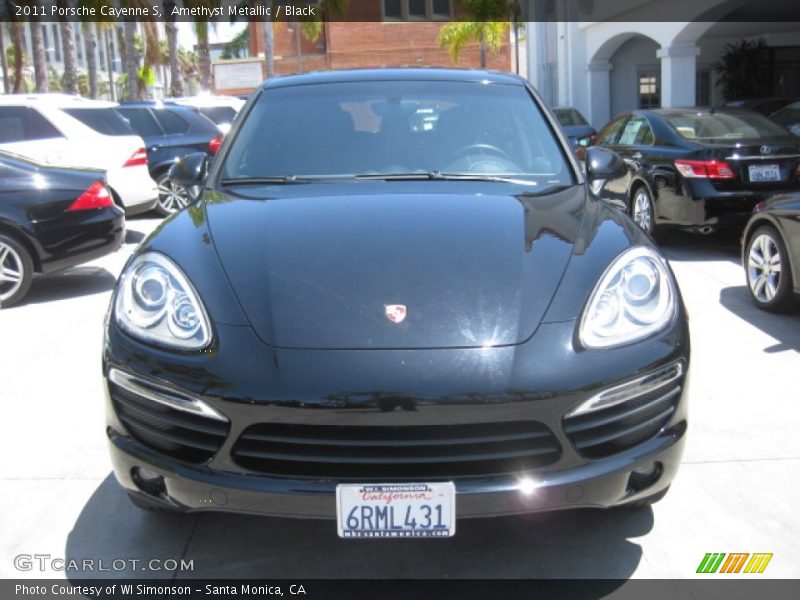 Amethyst Metallic / Black 2011 Porsche Cayenne S