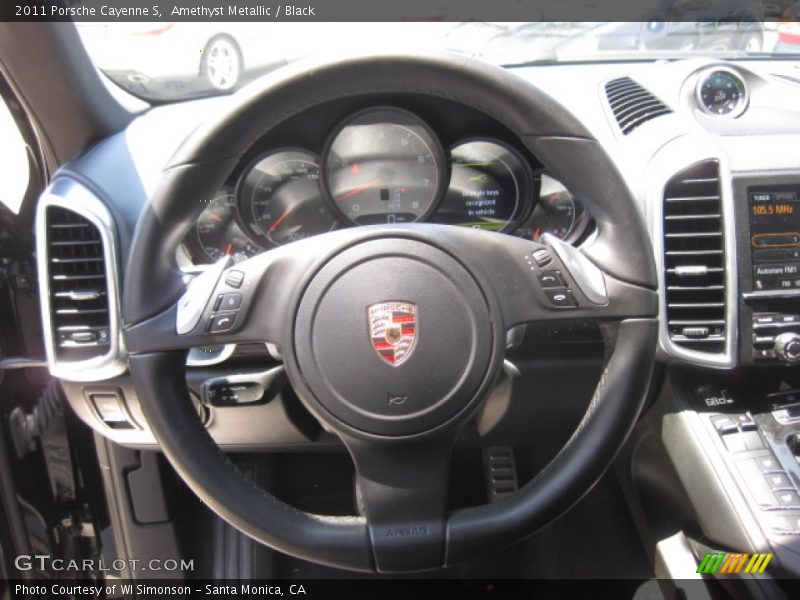 Amethyst Metallic / Black 2011 Porsche Cayenne S
